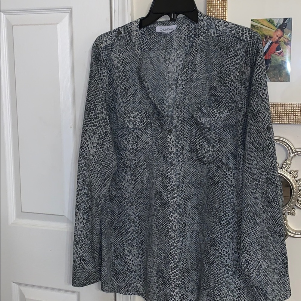Animal print top
